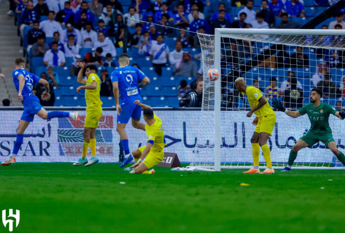 من مباراة الهلال والنصر - موسم الرياض - كأس السوبر